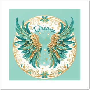 Angel Wings Watercolor Dream Posters and Art